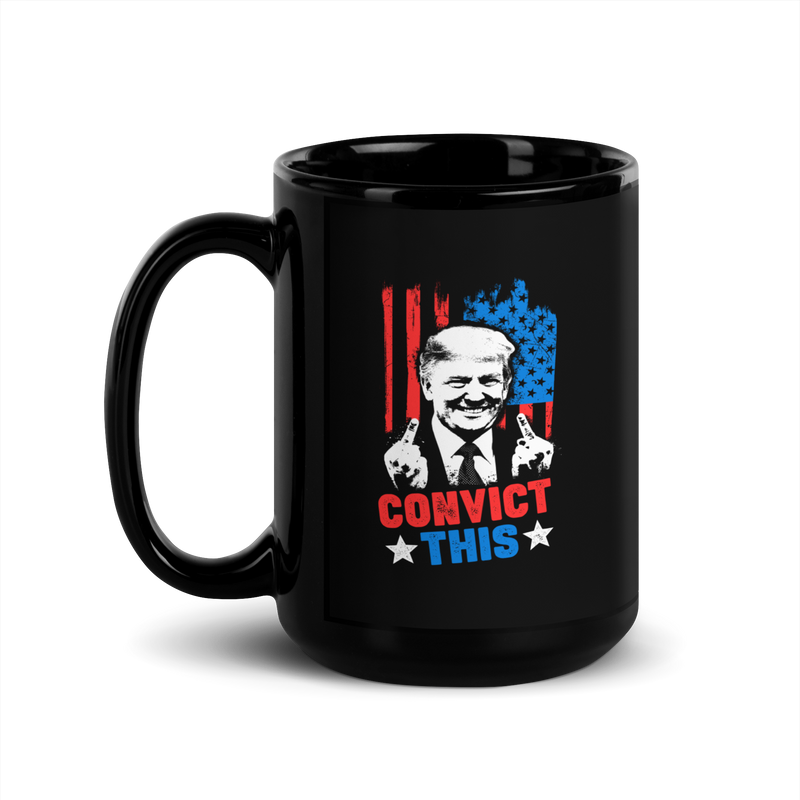 Load image into Gallery viewer, Trump Convict This Black Glossy Mug