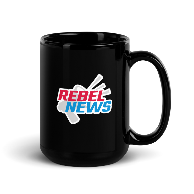 Load image into Gallery viewer, Unburden Ourselves Black Glossy Mug