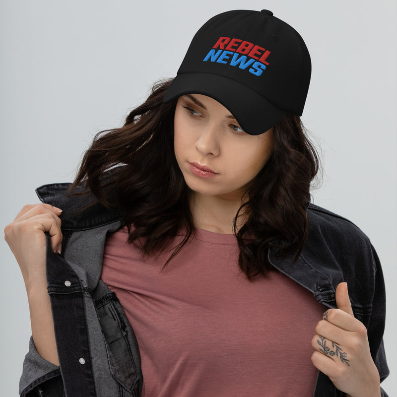 Load image into Gallery viewer, Rebel News Stacked Logo- Baseball Hat