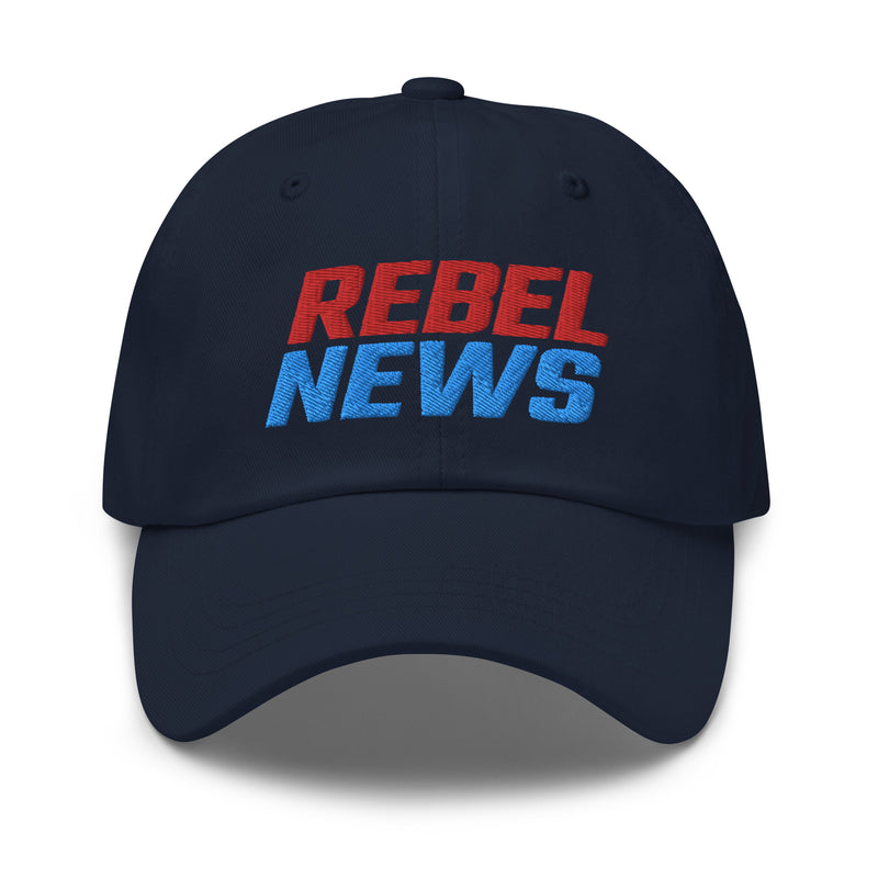 Load image into Gallery viewer, Rebel News Stacked Logo- Baseball Hat