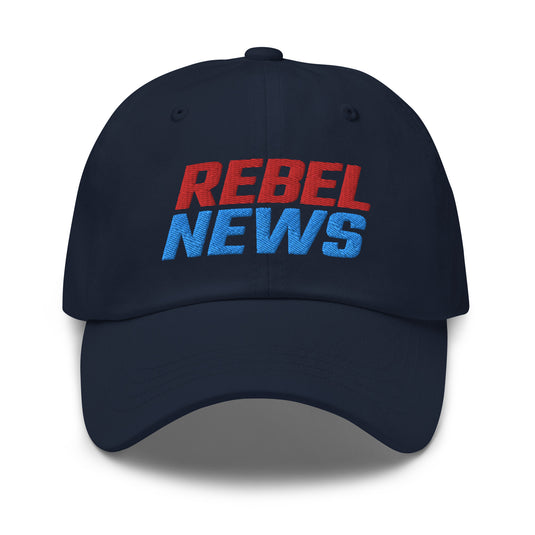 Rebel News Stacked Logo- Baseball Hat