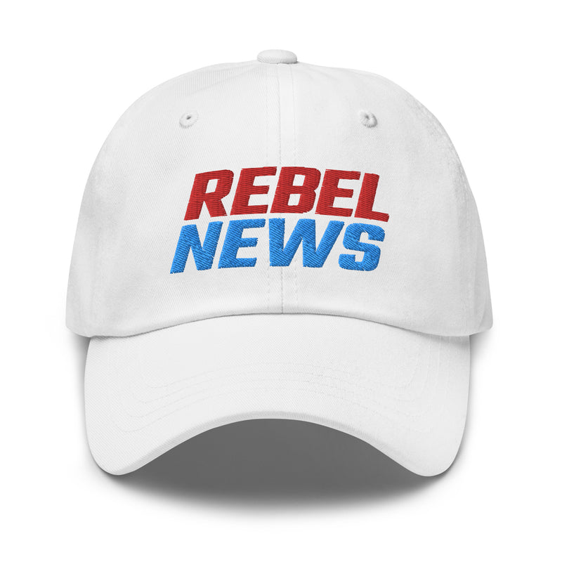 Load image into Gallery viewer, Rebel News Stacked Logo- Baseball Hat
