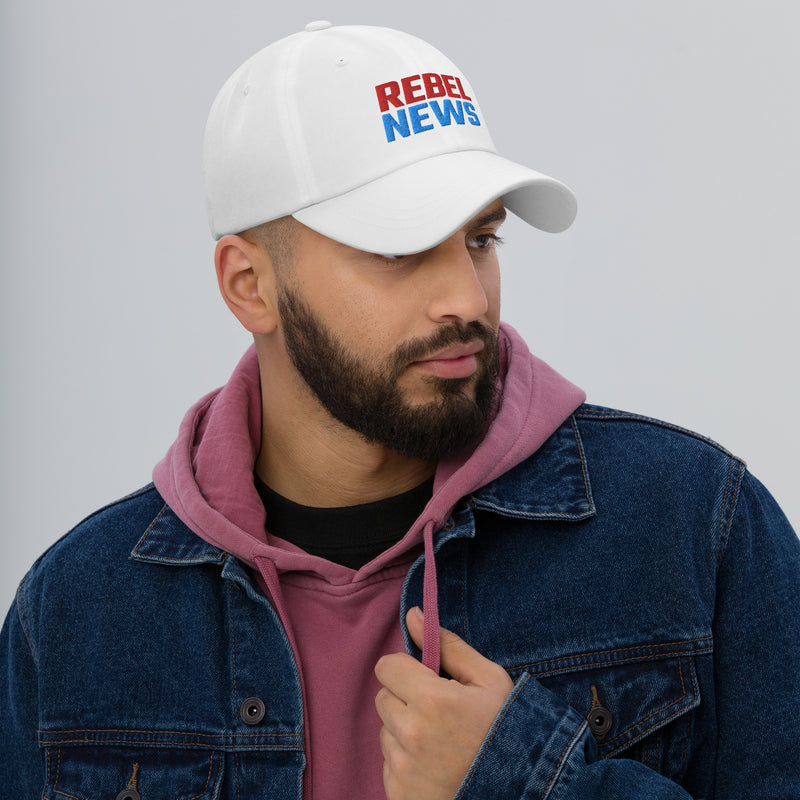 Load image into Gallery viewer, Rebel News Stacked Logo- Baseball Hat