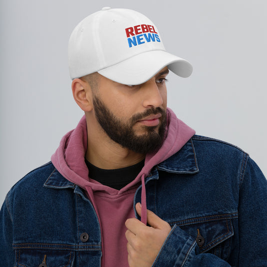 Rebel News Stacked Logo- Baseball Hat