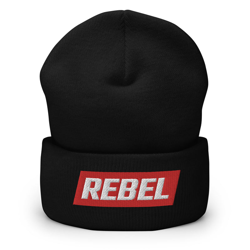 Load image into Gallery viewer, REBEL Logo- Cuffed Beanie