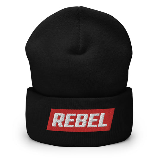 REBEL Logo- Cuffed Beanie