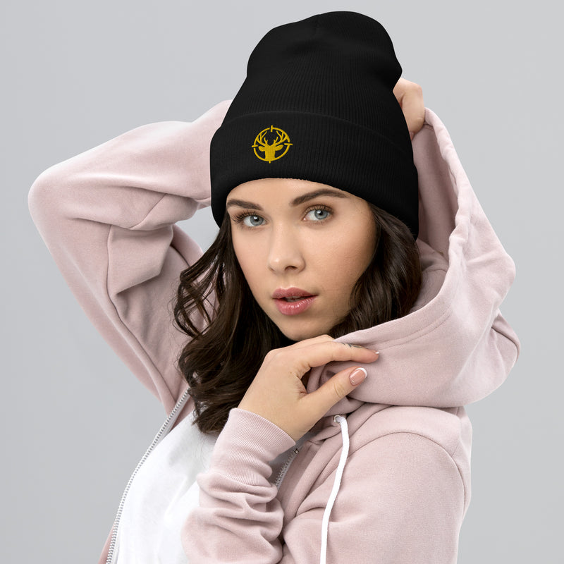 Load image into Gallery viewer, Deer in Scope- Cuffed Beanie