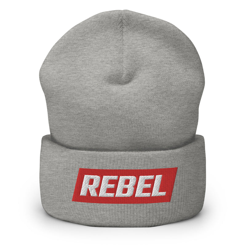 Load image into Gallery viewer, REBEL Logo- Cuffed Beanie