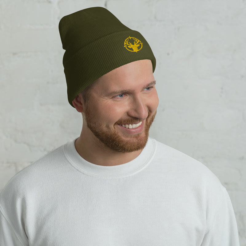 Load image into Gallery viewer, Deer in Scope- Cuffed Beanie