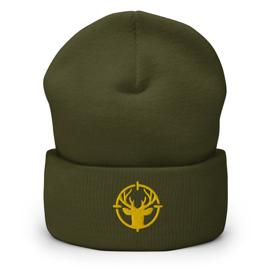 Deer in Scope- Cuffed Beanie
