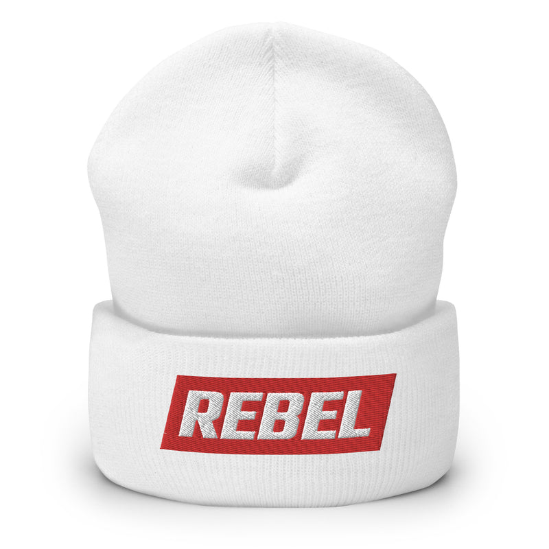 Load image into Gallery viewer, REBEL Logo- Cuffed Beanie