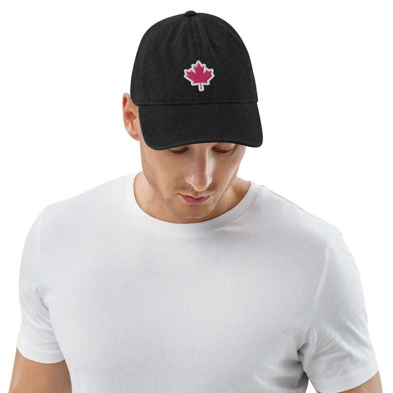 Load image into Gallery viewer, Maple Leaf Canada Denim Hat