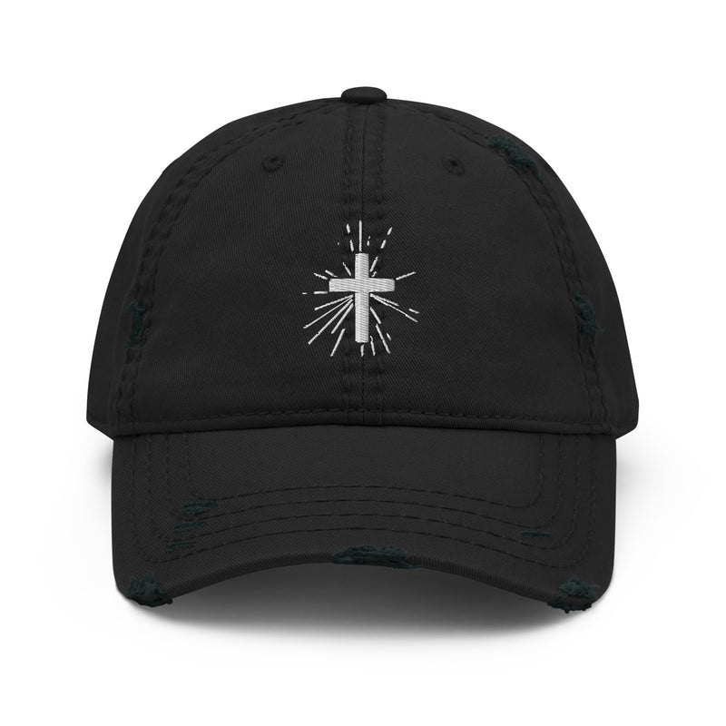 Load image into Gallery viewer, Brilliant Cross - Distressed Baseball Cap