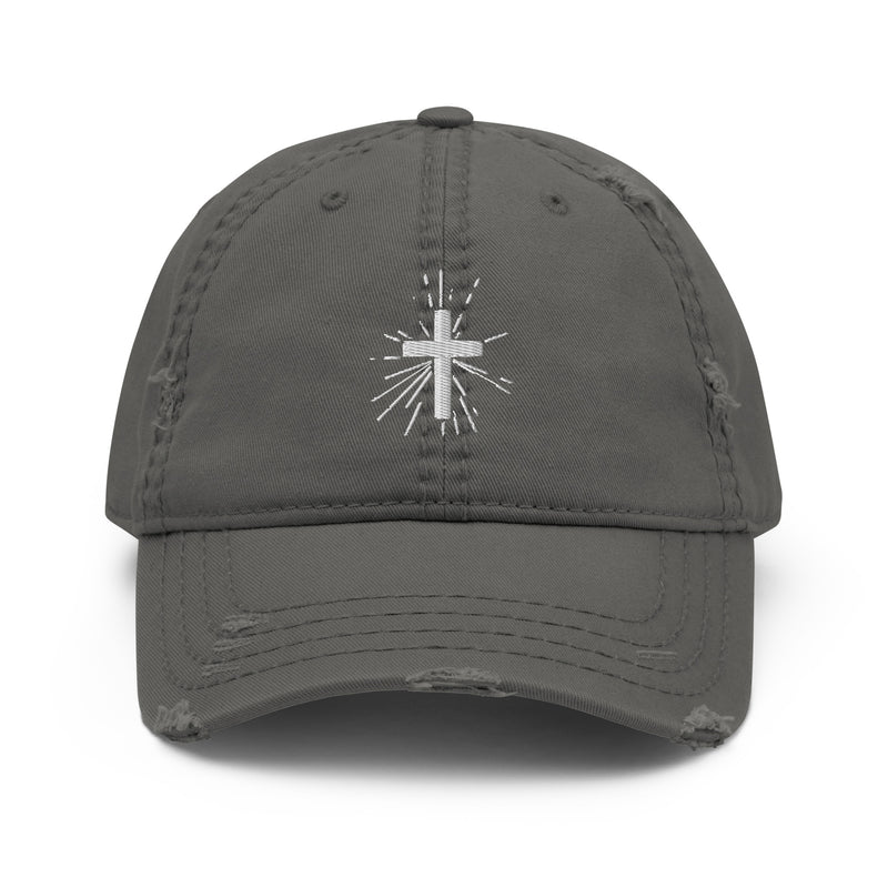 Load image into Gallery viewer, Brilliant Cross - Distressed Baseball Cap