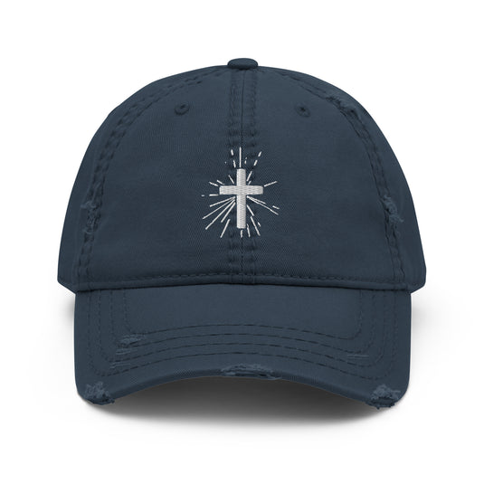 Brilliant Cross - Distressed Baseball Cap