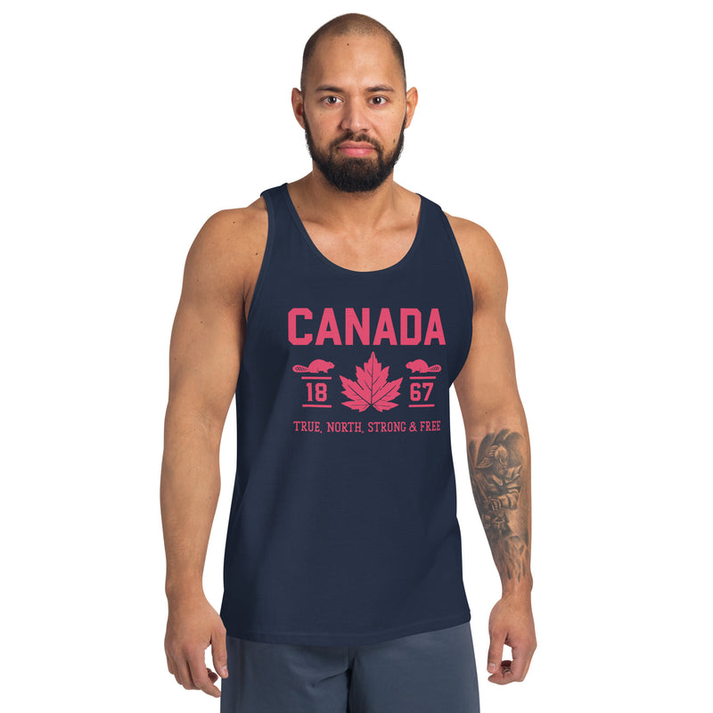 Load image into Gallery viewer, True North Strong and Free Men's Tank Top