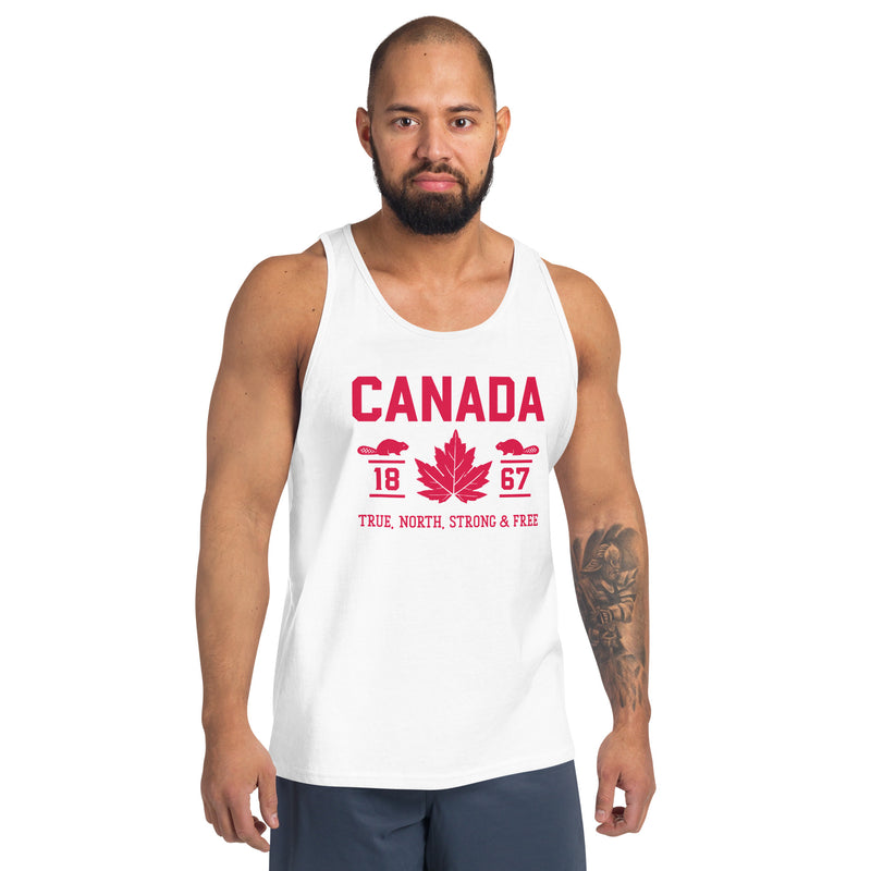 Load image into Gallery viewer, True North Strong and Free Men's Tank Top