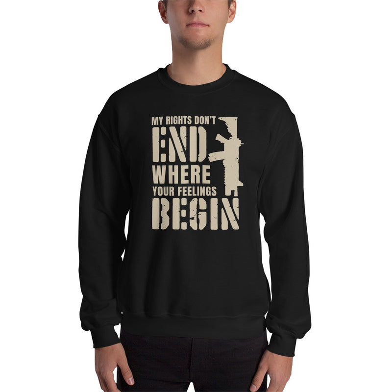 Load image into Gallery viewer, My Rights Don't End Where Your Feelings Begin Unisex Sweatshirt