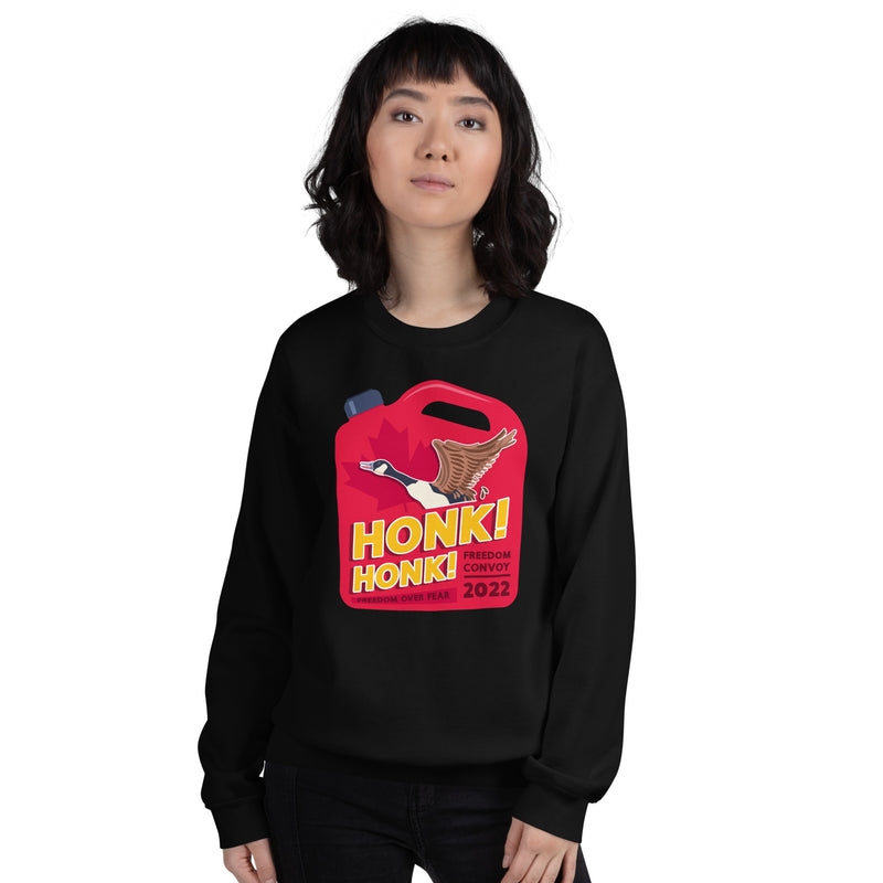 Load image into Gallery viewer, Honk! Honk! Jerrycan Goose Unisex Sweatshirt