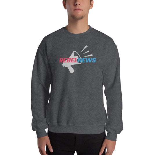 Rebel News Logo Horn Background Unisex Sweatshirt