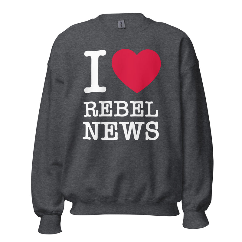 Load image into Gallery viewer, I Heart Rebel News Unisex Sweatshirt