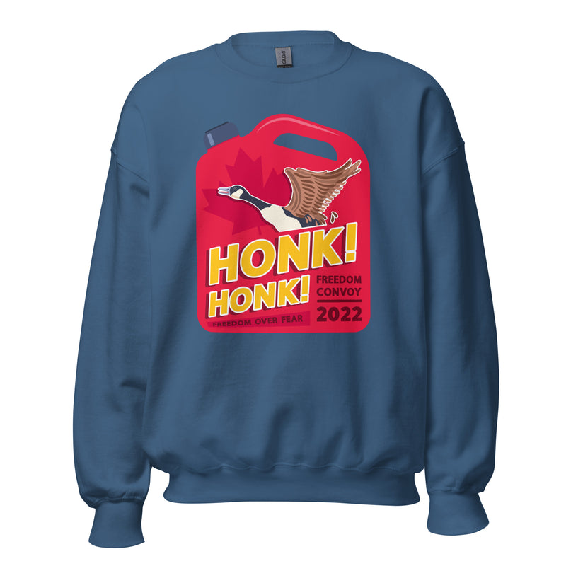 Load image into Gallery viewer, Honk! Honk! Jerrycan Goose Unisex Sweatshirt