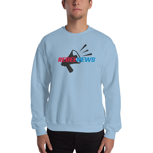Rebel News Logo Horn Background Unisex Sweatshirt