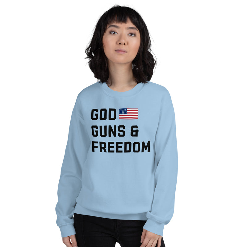 Load image into Gallery viewer, God, Guns & Freedom America Unisex Sweatshirt
