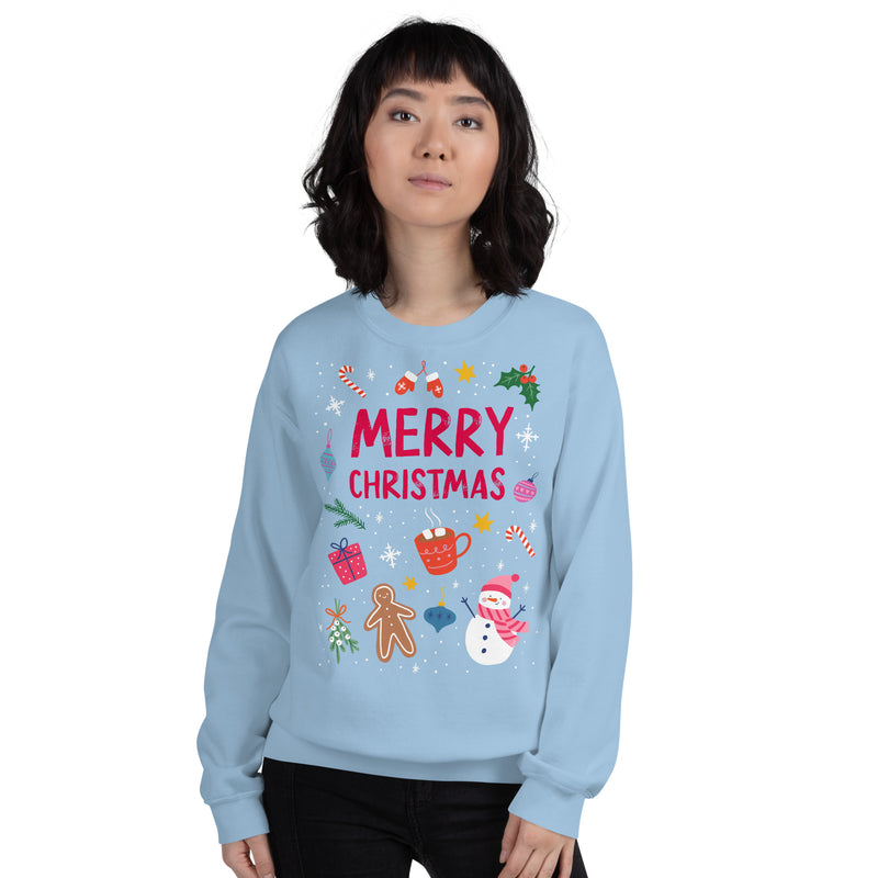 Load image into Gallery viewer, Whimsical Women's Merry Christmas Sweatshirt