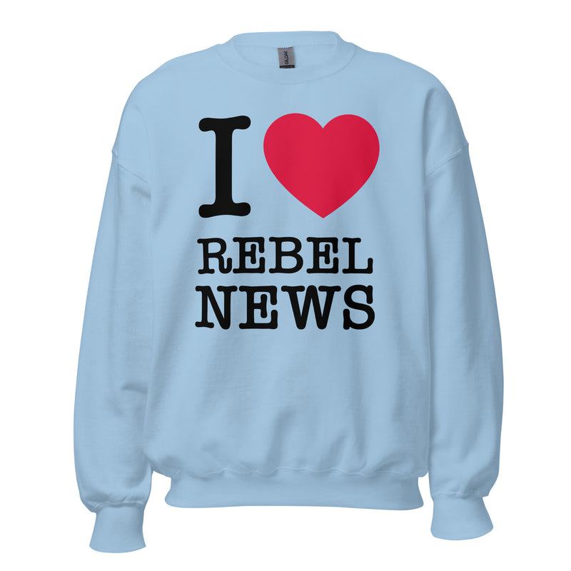 Load image into Gallery viewer, I Heart Rebel News Unisex Sweatshirt