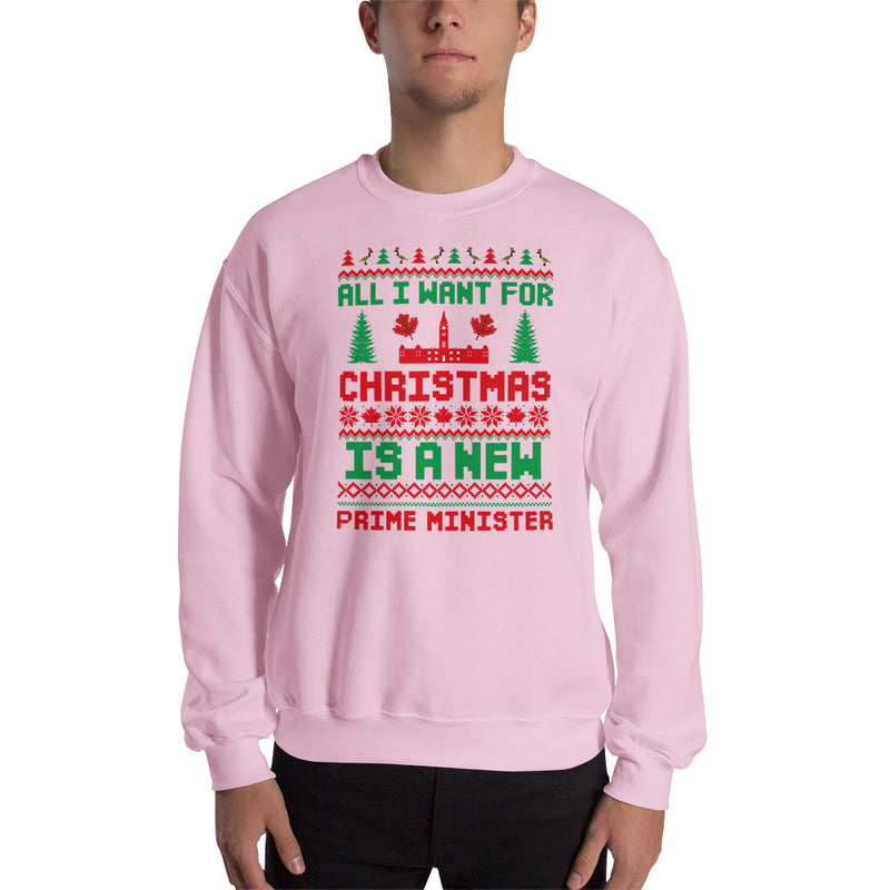 Load image into Gallery viewer, All I Want For Christmas Is A New Prime Minister Unisex Sweatshirt