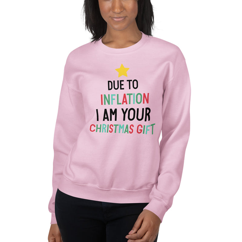 Load image into Gallery viewer, Due To Inflation I Am Your Christmas Gift Unisex Sweatshirt