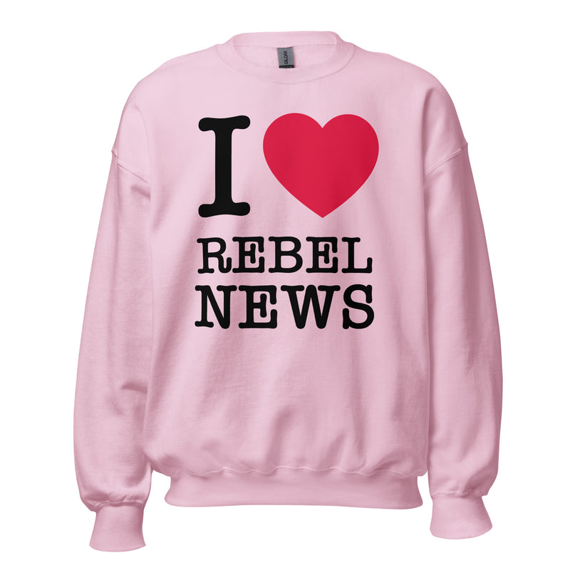 Load image into Gallery viewer, I Heart Rebel News Unisex Sweatshirt