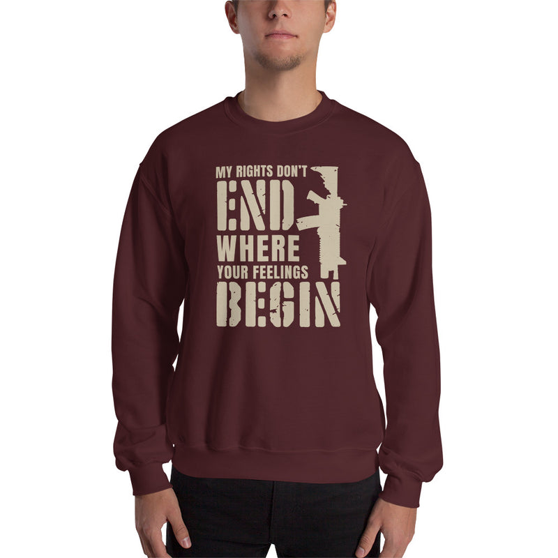 Load image into Gallery viewer, My Rights Don't End Where Your Feelings Begin Unisex Sweatshirt