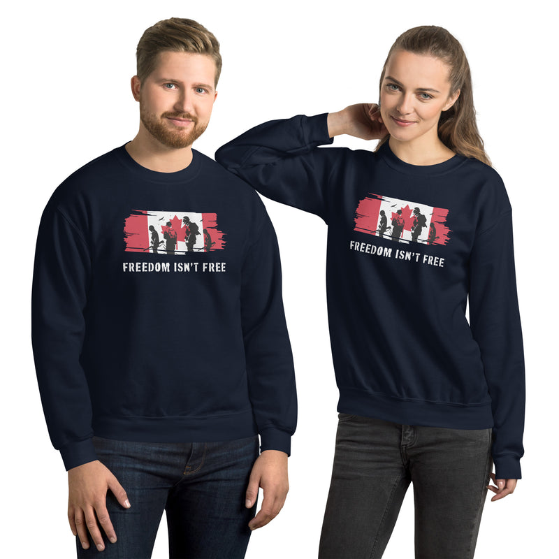 Load image into Gallery viewer, Freedom Isn't Free Canada Unisex Sweatshirt