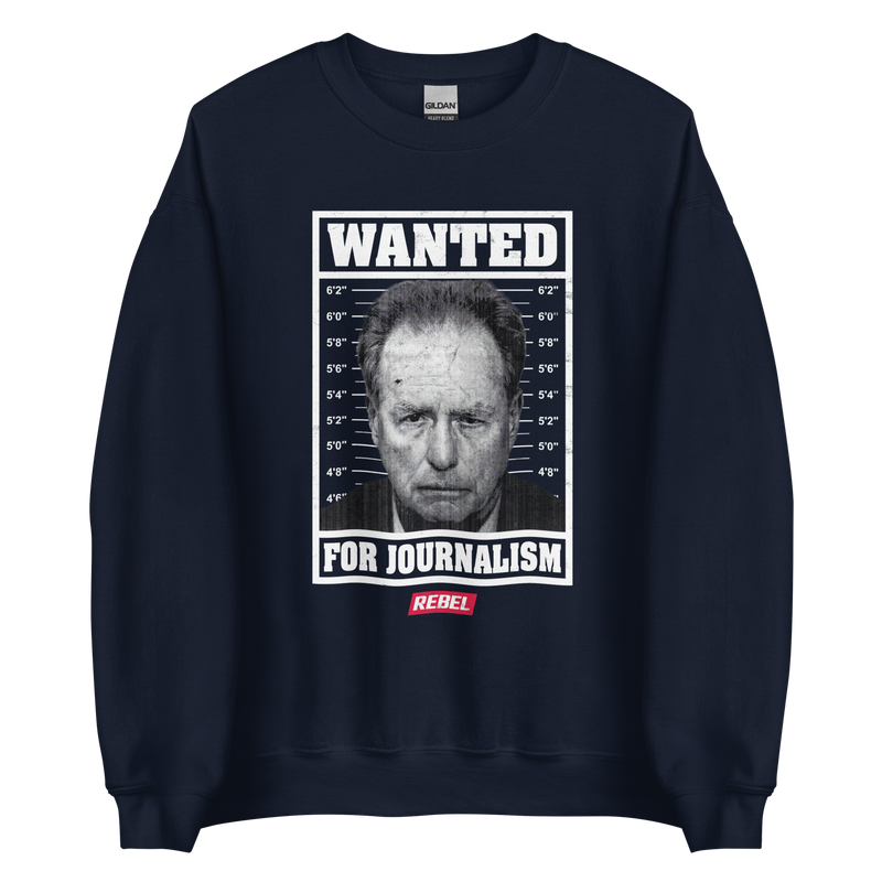 Load image into Gallery viewer, Wanted For Journalism Unisex Sweatshirt