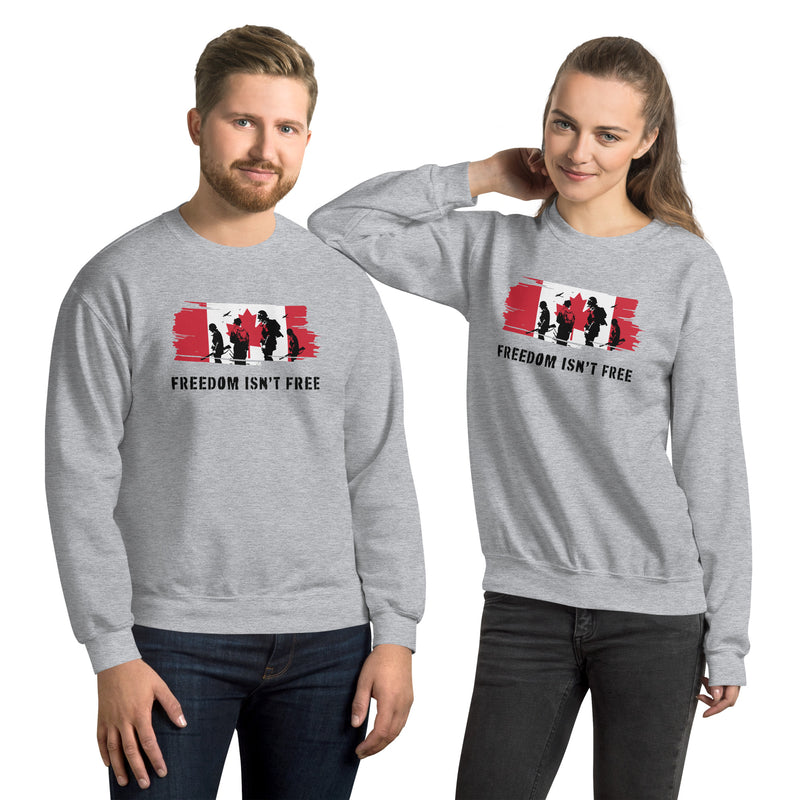 Load image into Gallery viewer, Freedom Isn't Free Canada Unisex Sweatshirt