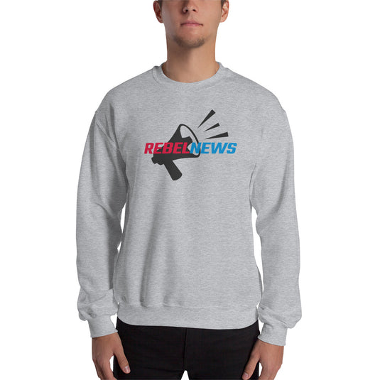 Rebel News Logo Horn Background Unisex Sweatshirt