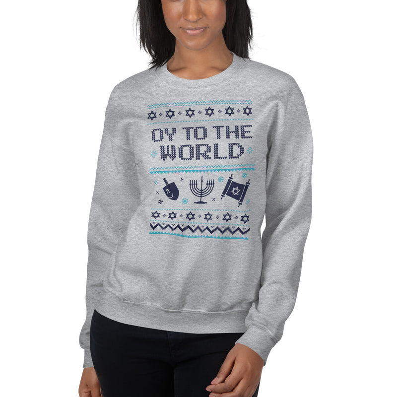 Load image into Gallery viewer, Oy To The World- Unisex Crew Neck