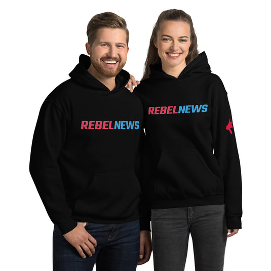Rebel Typography Logo- Unisex Hoodie