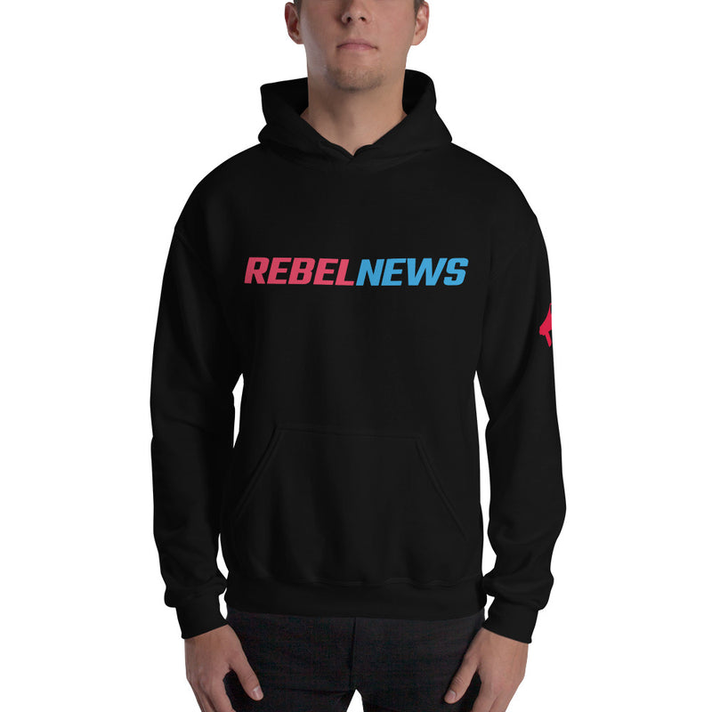 Load image into Gallery viewer, Rebel Typography Logo- Unisex Hoodie
