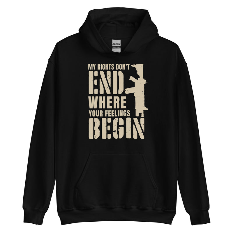 Load image into Gallery viewer, My Rights Don't End Where You're Feelings Begin- Unisex Hoodie
