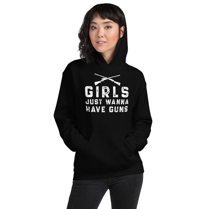 Load image into Gallery viewer, Girls Just Wanna Have Guns-Unisex Hoodie