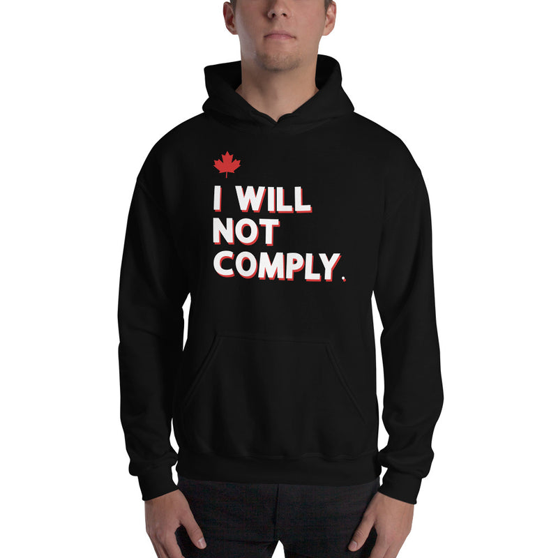 Load image into Gallery viewer, I Will Not Comply Maple Leaf-Unisex Hoodie