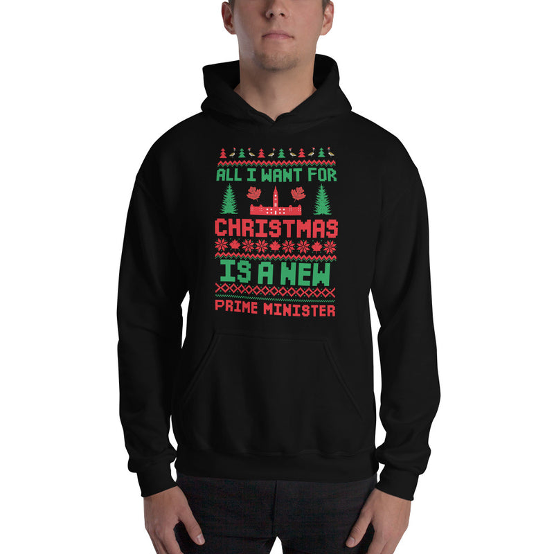 Load image into Gallery viewer, All I Want For Christmas Is A New Prime Minister Unisex Hoodie