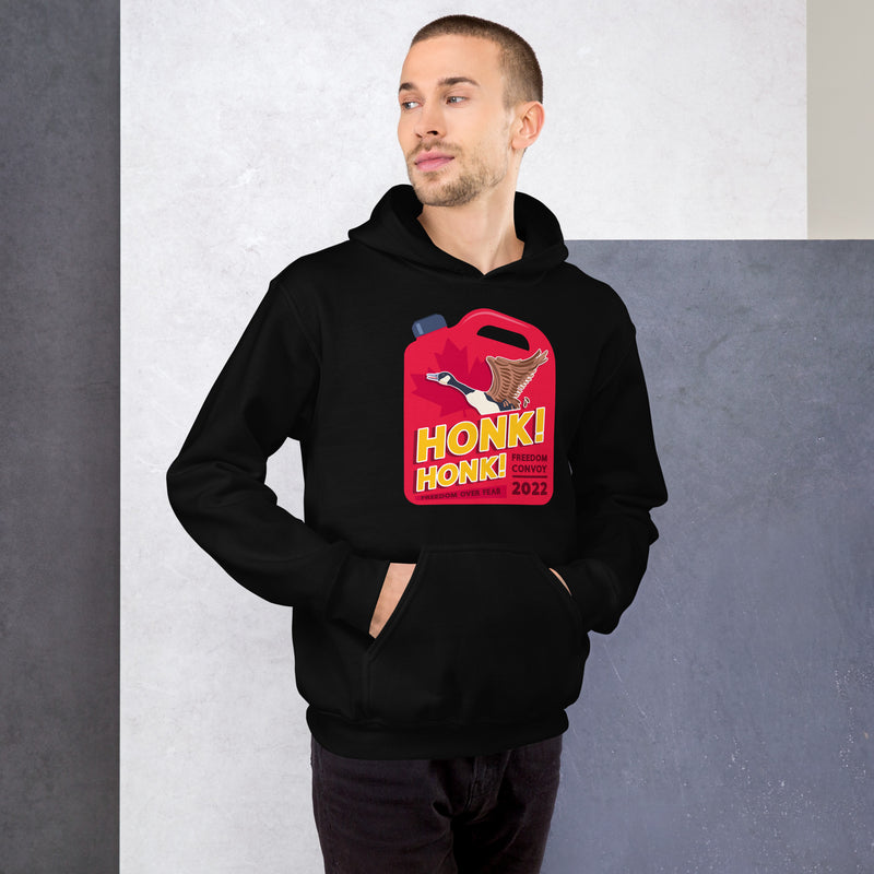 Load image into Gallery viewer, Honk! Honk! Jerrycan Goose- Unisex Hoodie