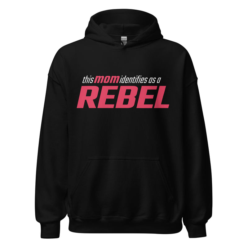Load image into Gallery viewer, This Mom Identifies as a Rebel- Unisex Hoodie