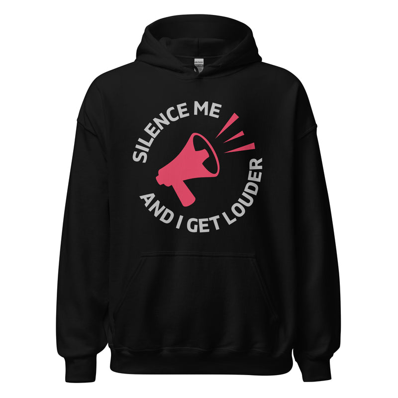 Load image into Gallery viewer, Silence Me and I Get Louder Rebel Horn- Unisex Hoodie