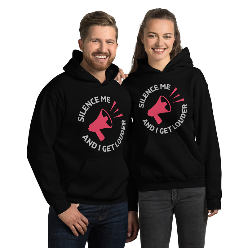Load image into Gallery viewer, Silence Me and I Get Louder Rebel Horn- Unisex Hoodie
