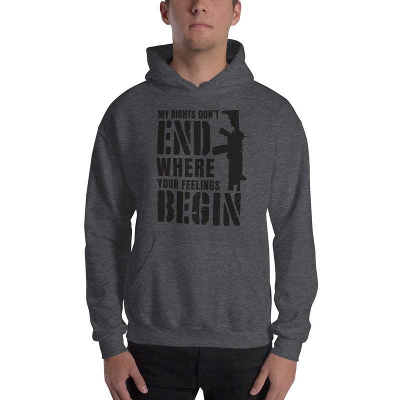 Load image into Gallery viewer, My Rights Don't End Where You're Feelings Begin- Unisex Hoodie